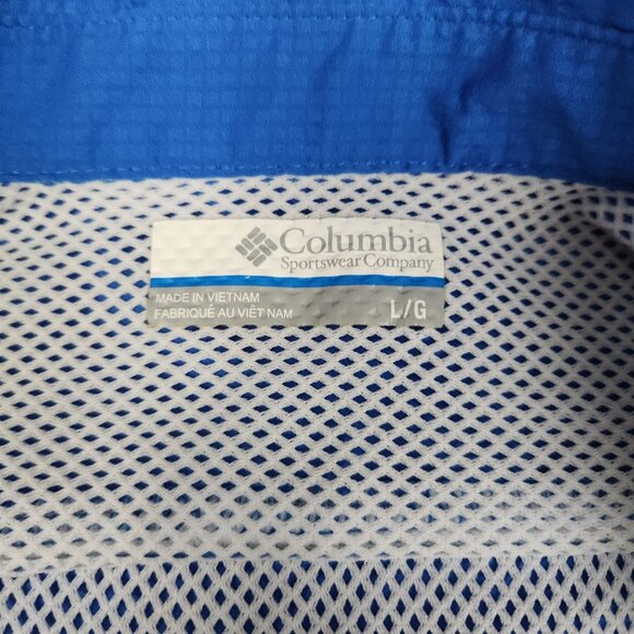 Columbia Performance Fishing Gear Lo Drag Long Sleeve Shirt Atoll Blue Women L - Picture 4 of 10